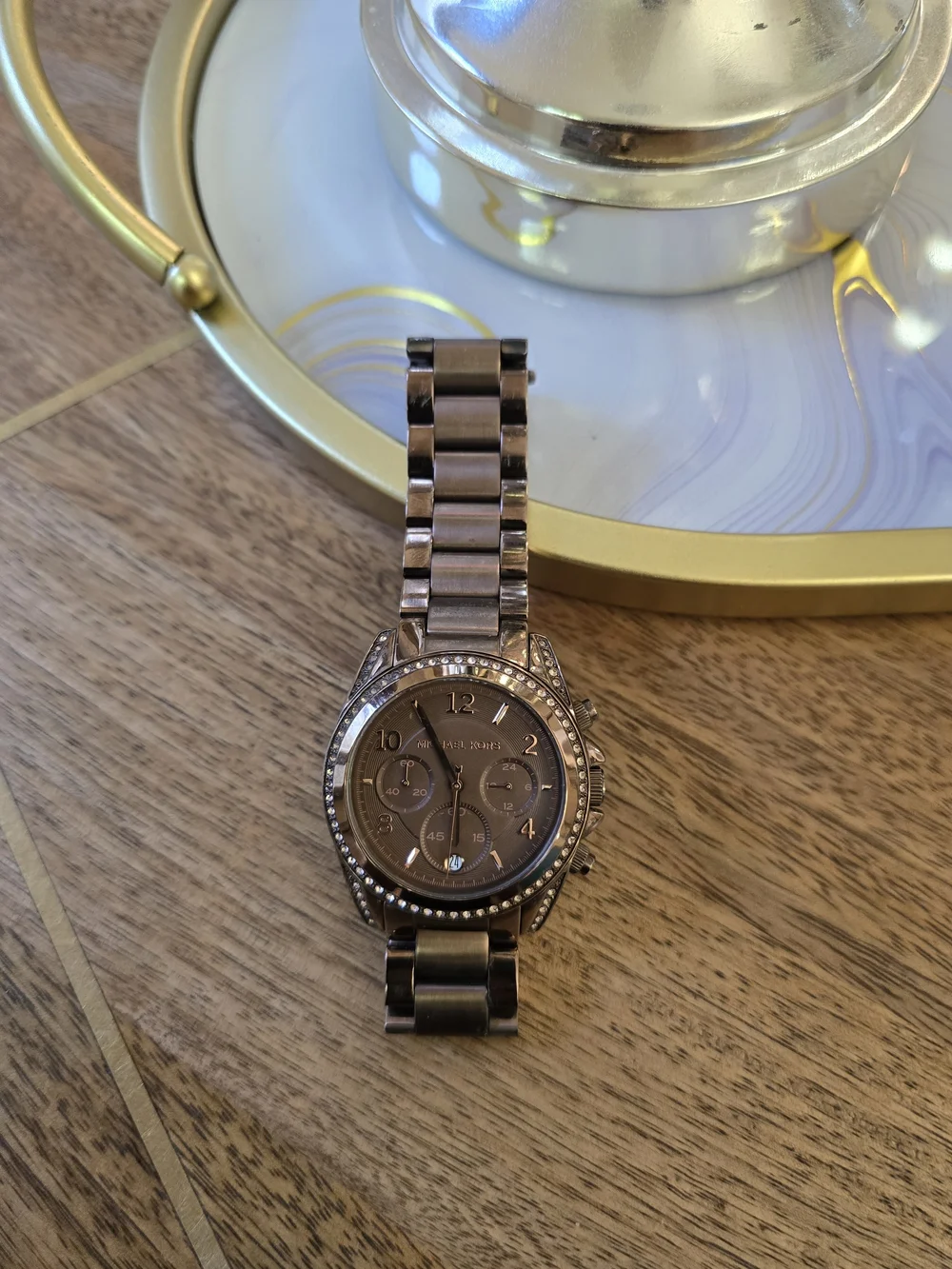 Michael Kors Men's Rose Gold-Tone Chronograph Watch
